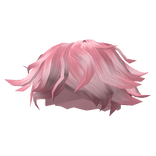 Pink Wavy Messy Hair