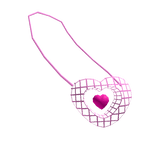 Pink Wire Frame Heart Bag