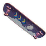 Pixel Cat Aesthetic Skateboard