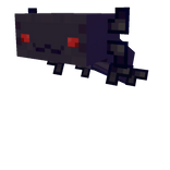 Pixel Halloween Shadow Axolotl