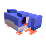 PixelCuteBlueFrogShoulderPet