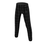 Plaid Pajama Pants - Black