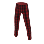 Plaid Pajama Pants - Red