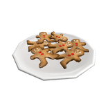 Plate of Gingerbread Cookies