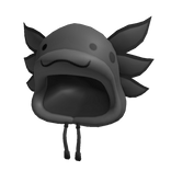 Plush Black Axolotl Hoodie