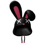 Plush Black Bunny Hoodie