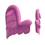 Plush Cherub Angel Wings Pink