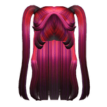 Popular Christmas Pigtails in Red