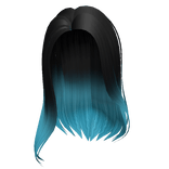 Popular Girl Blue & Black Hair