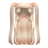 Popular Girl Pigtails Hair in Blonde