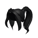 Popular Girl Pigtails in Black