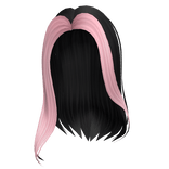 Popular Girl Pink & Black Hair