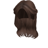 Popular Preppy Half Up Aesthetic Girl (Brown)