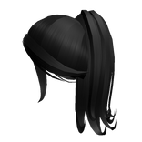 Popular Y2K Aesthetic High Ponytail in Black