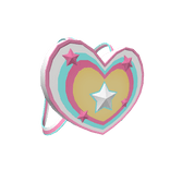 Preppy heart backpack with stars