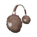 Pretty Pearl Earmuffs - Brown