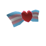 Pride Heart Bow (Transgender)