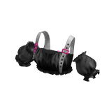 Puffed Ruffle Crop Top Black