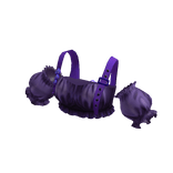 Puffed Ruffle Crop Top Purple