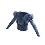 Puffed Sleeve Corset Top - Denim