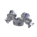 Puffy Sleeve Corset Floral Blue