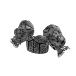 Puffy Sleeve Lace Corset Black