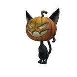 Pumpkin Black Cat Shoulder Pal