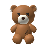 Punk Back Teddy Bear Brown