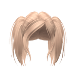 Punk Messy Pigtails in Blonde 
