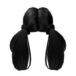 Punk Pigtails in Black