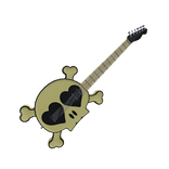 Punk skull guitar