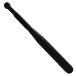 Pure Black Baseball Bat