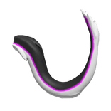 Purple & Black Furred Dragon Tail