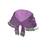 Purple & White Tied Lace Shawl