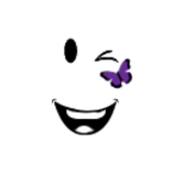 Purple Butterfly Smile