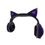 Purple Cat Ears Headphones