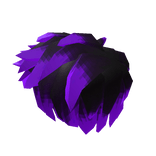 Purple Faded Swept Hair