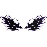 Purple Flame Wings