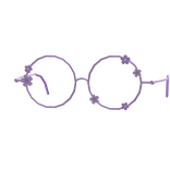 Purple Flowers Glasses