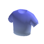 Purple Gradient T-Shirt Croptop w/ Ruffles