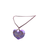 Purple Heart Knot Necklace