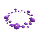 Purple Mushroom Fairy Ring