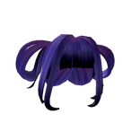 Purple Ombre Double Looped Pigtails