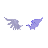 Purple Pastel Conflict Wings