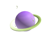 Purple Pastel Planet 