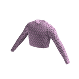 Purple Patterned Crop Top