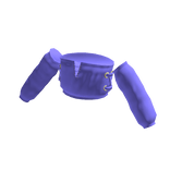 Purple Sleeve Tube Top with Golden Tie Rings