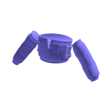 Purple Sleeve Tube Top with Silver Tie Rings