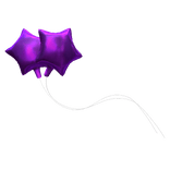 Purple Star Balloons