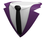 Purple Suit with Black Tie